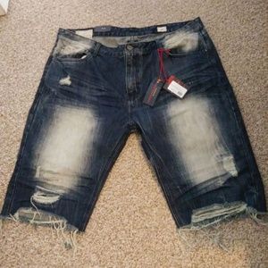 Mens Smoke Rise Denim Shorts Size 44
